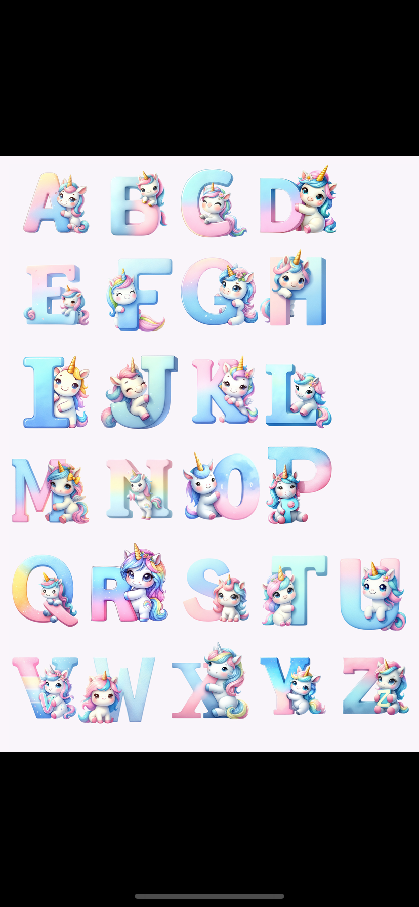 Unicorn Letter Moneybox