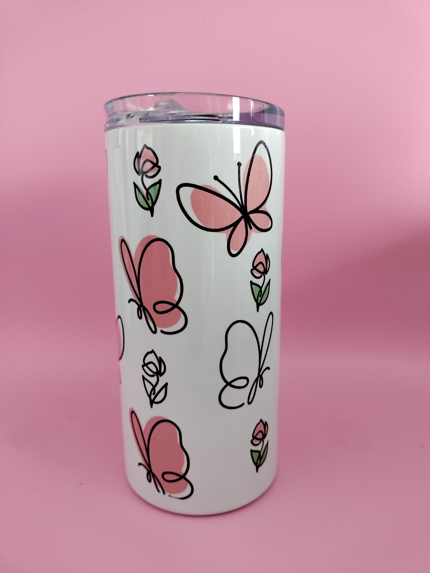 Butterfly Rose 16oz Stainless Tumbler