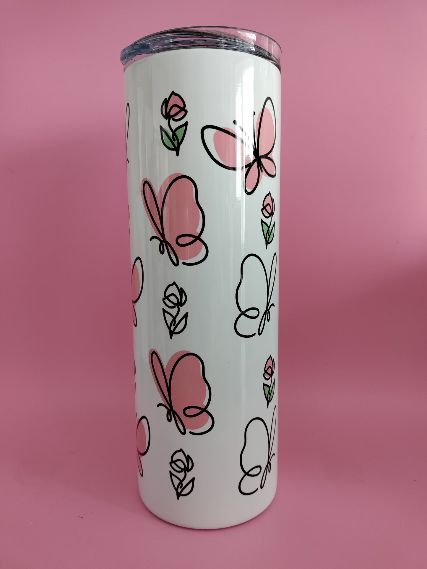Butterfly Rose 20oz Stainless Tumbler