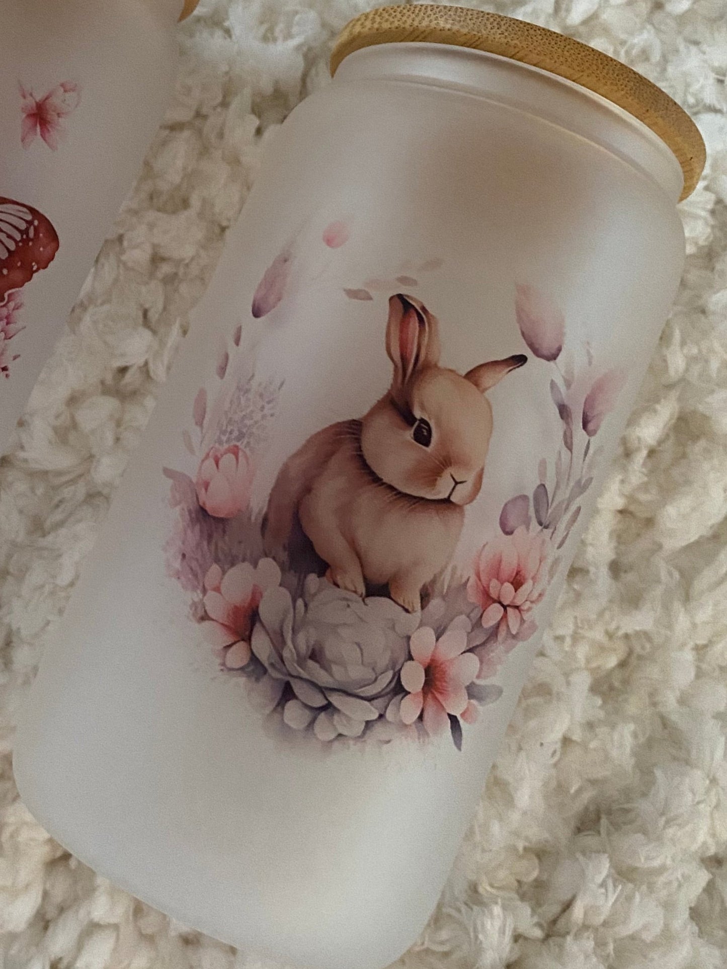 Bunny Frosted Glass