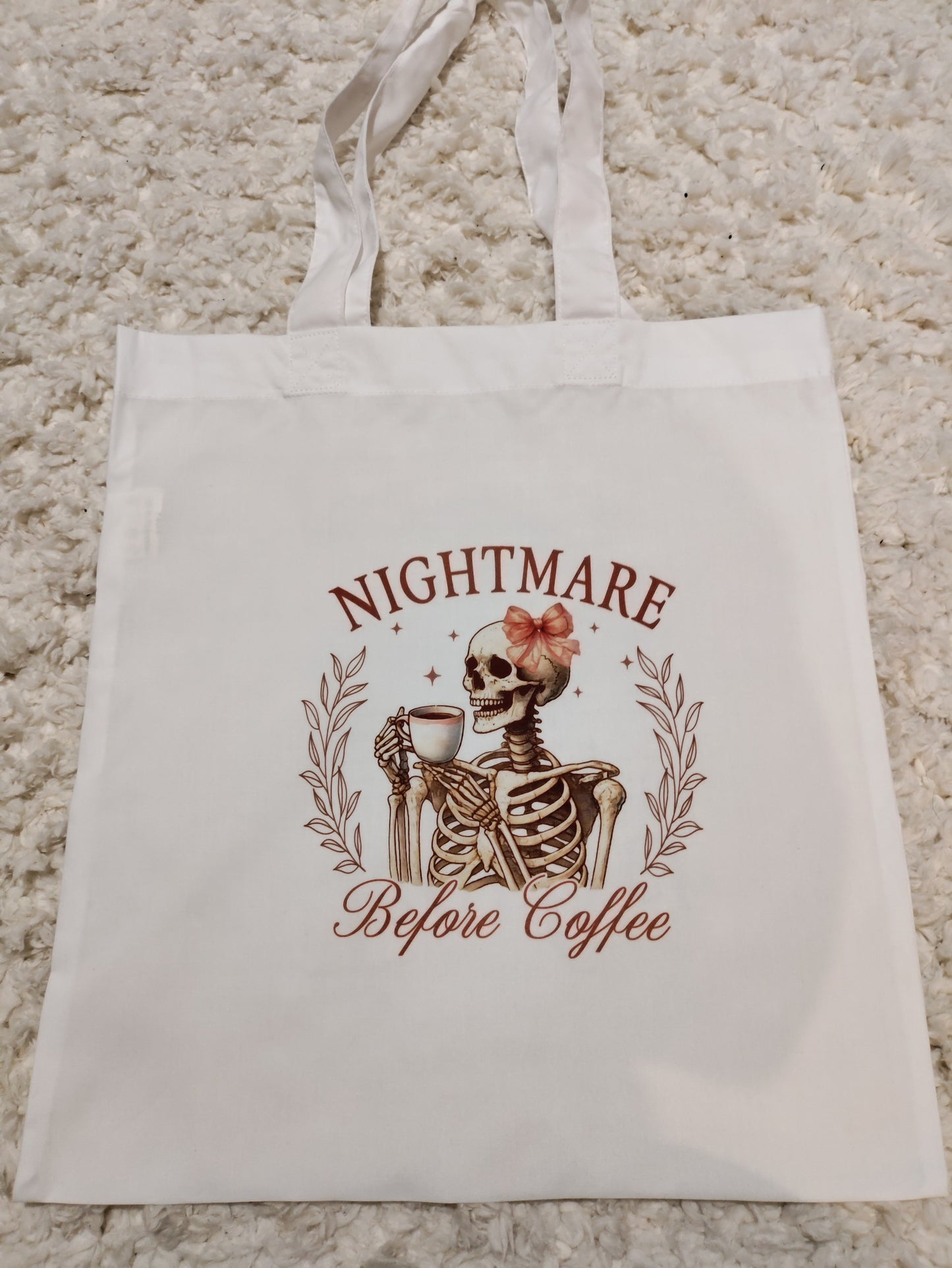 Nightmare Before Coffee Tote Bag