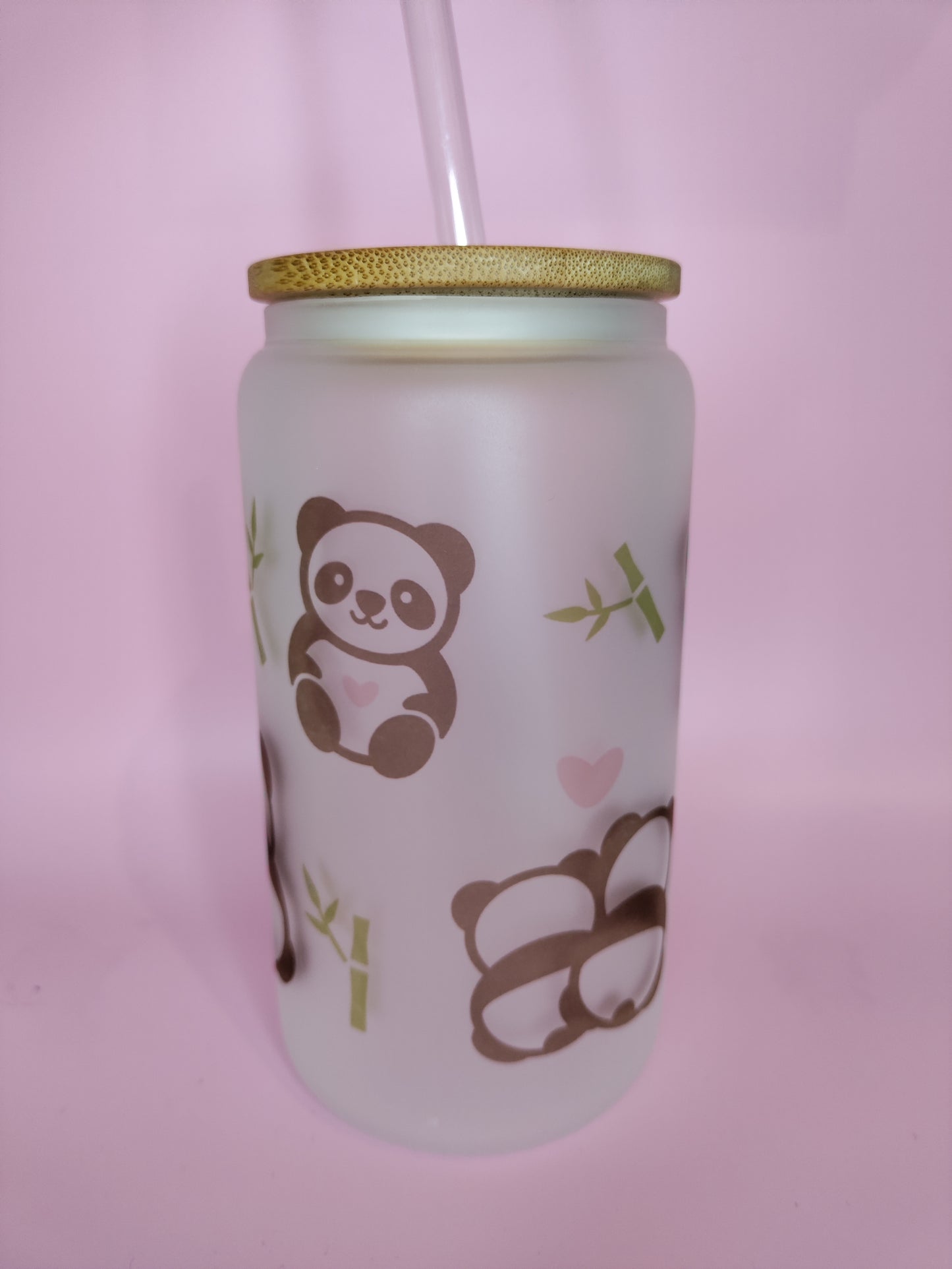 Panda Glass Can