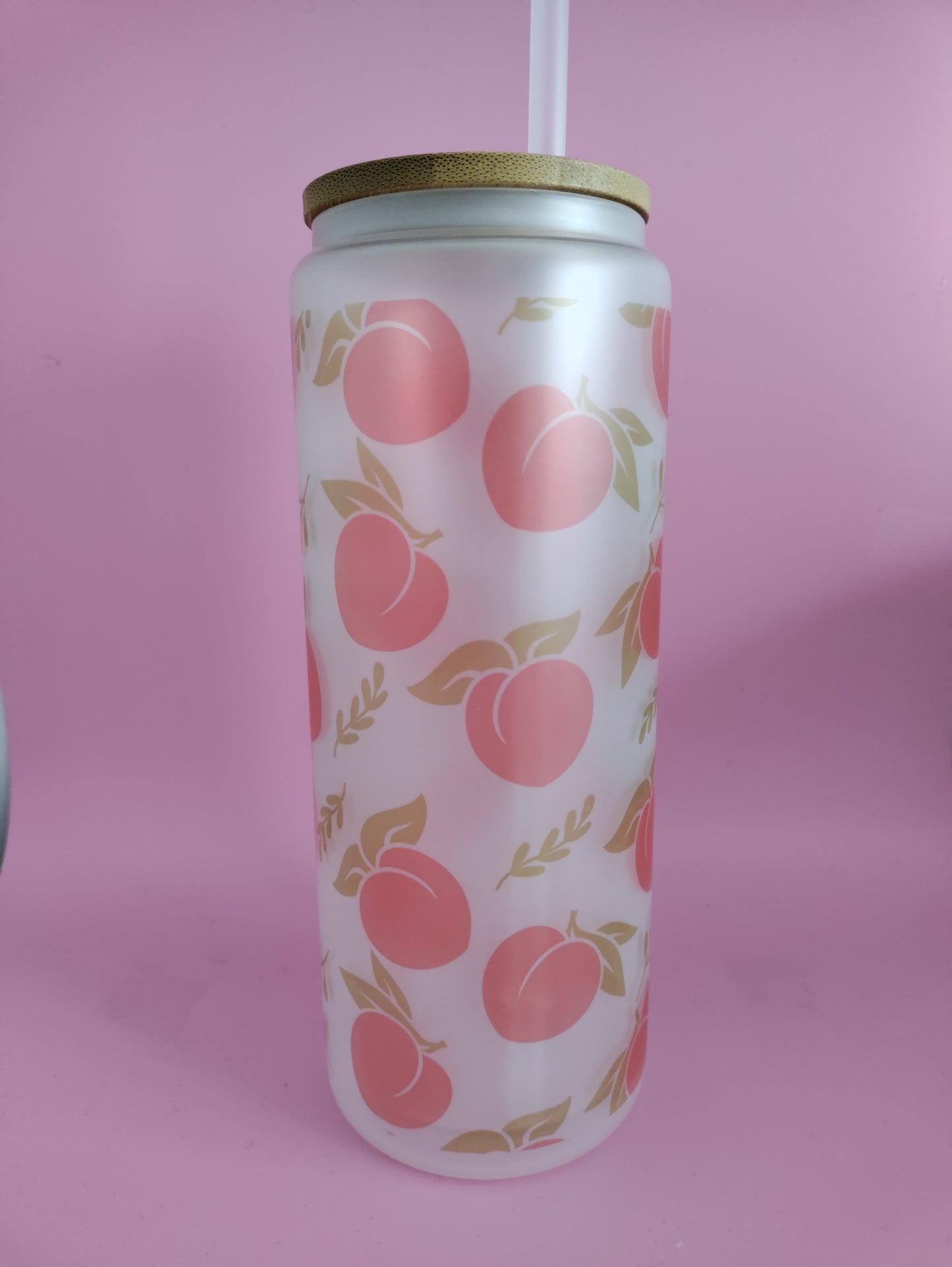 Peach Glass Tumbler