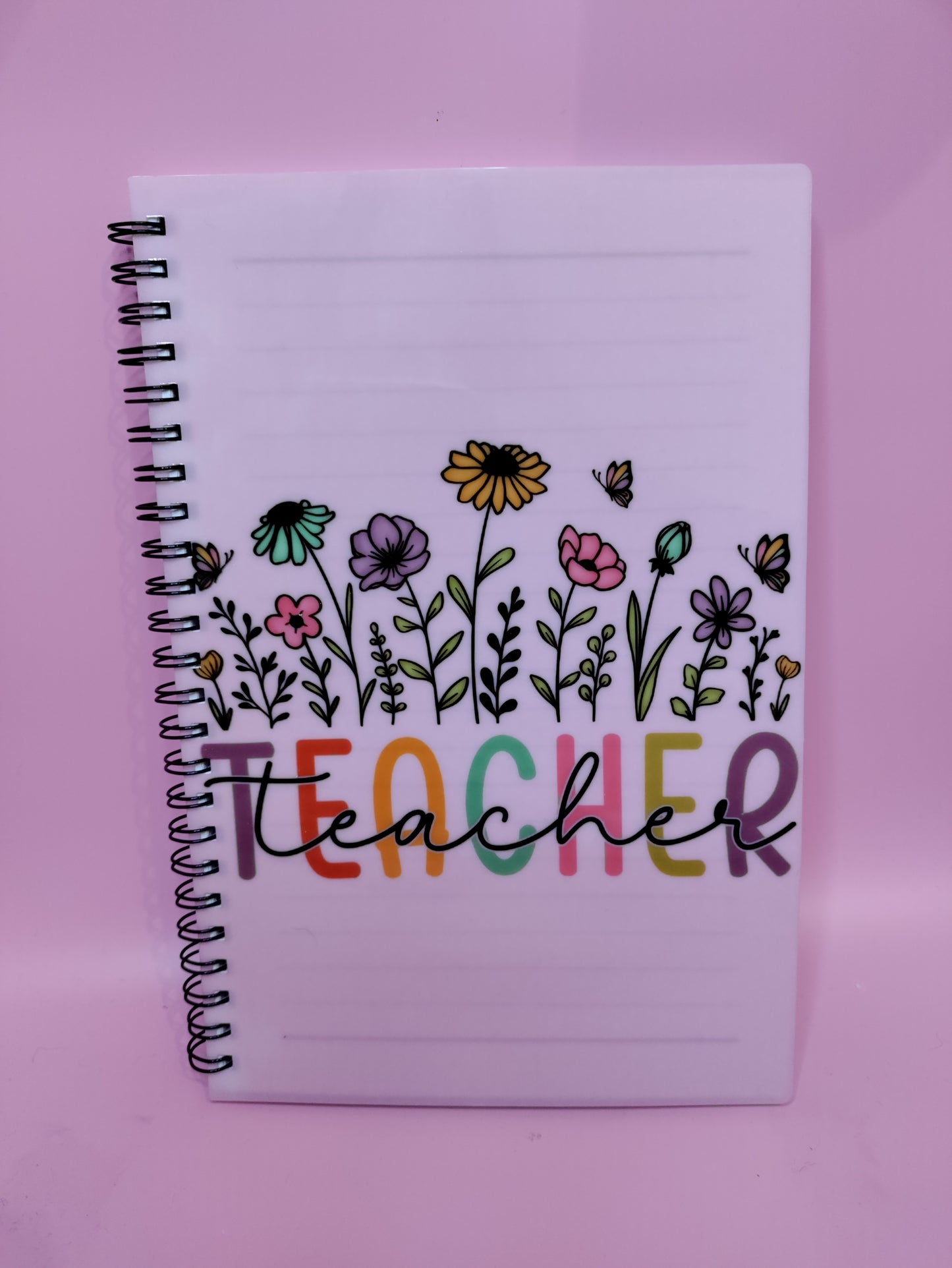 Teacher Flower Notebook